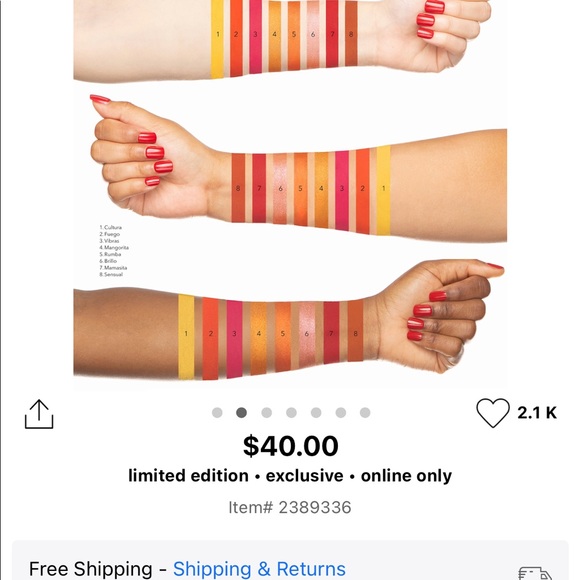 caliente hot-spicy eyeshadow palette - new - Picture 4 of 4